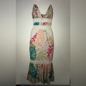 PatBO’s Tropicalia Fitted Midi Dress
